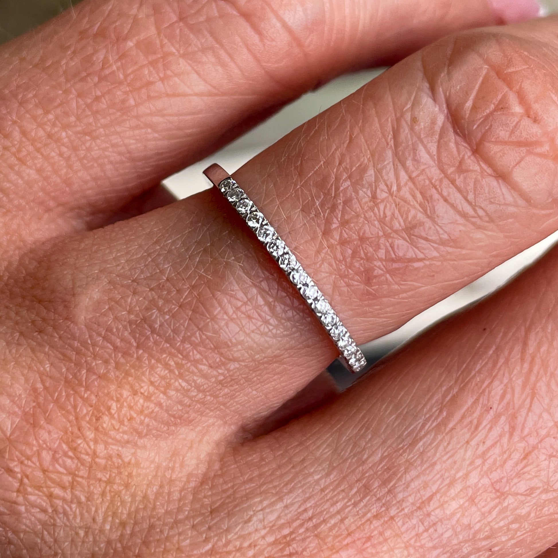9ct White Gold Claw Set Diamond Ring 0.14Ct Tw 1.5mm - John Ross Jewellers