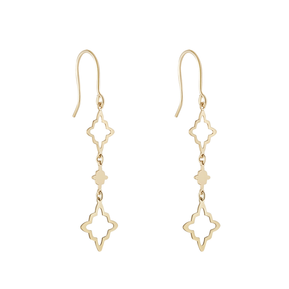 9ct Gold Marrakesh Drop Earrings - John Ross Jewellers