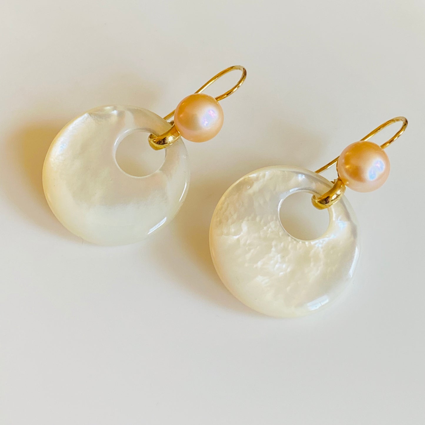 Pearl & Mother of Pearl Long Drop Earrings - John Ross Jewellers