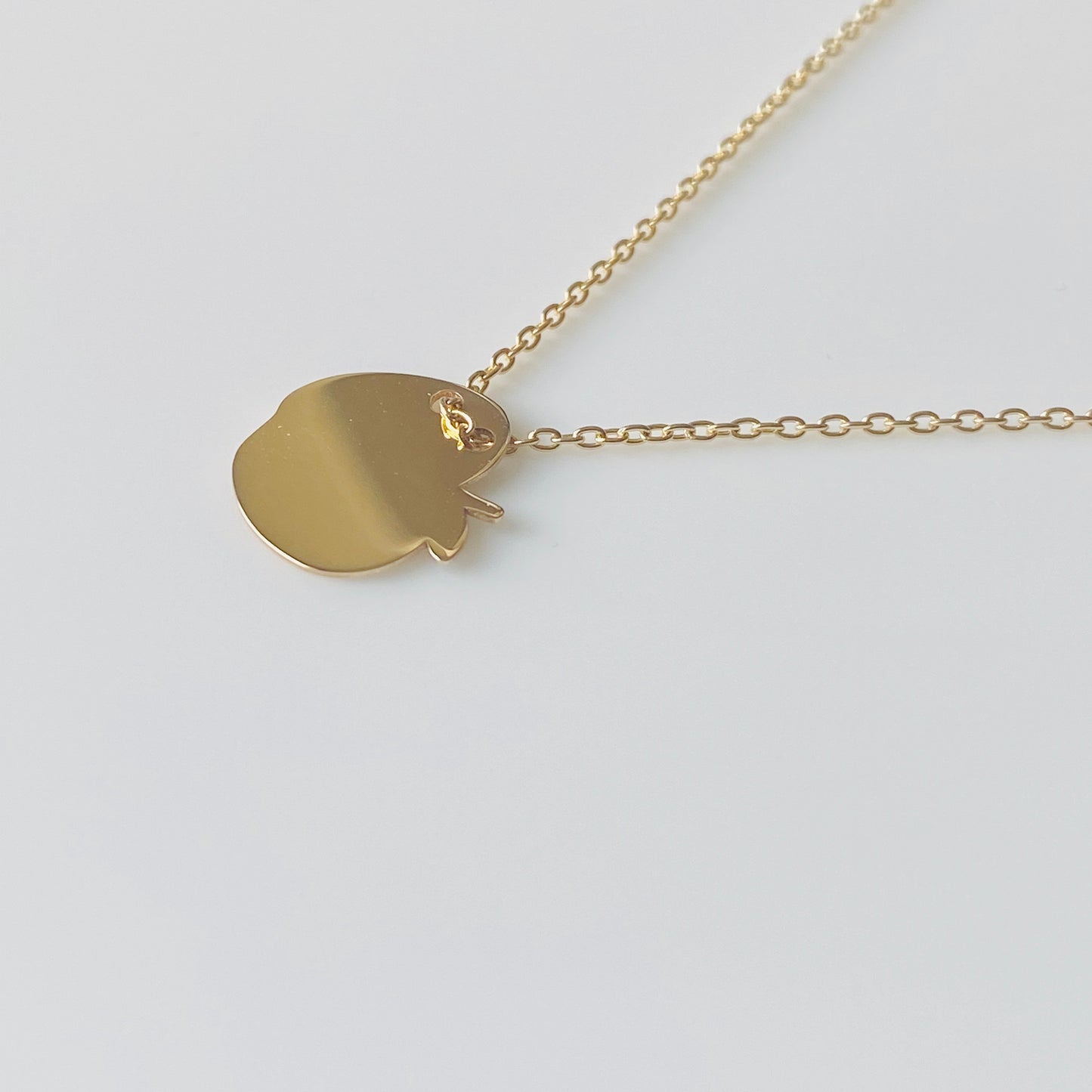 9ct Gold Apple Disc Necklace - John Ross Jewellers