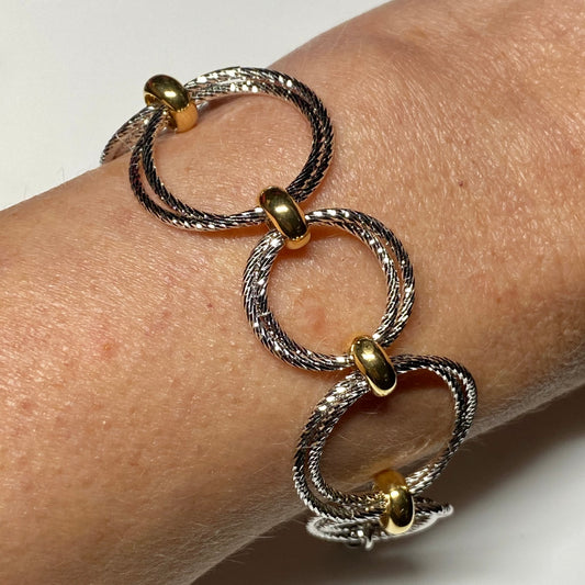 Sunshine Silver Open Circles Bracelet - John Ross Jewellers