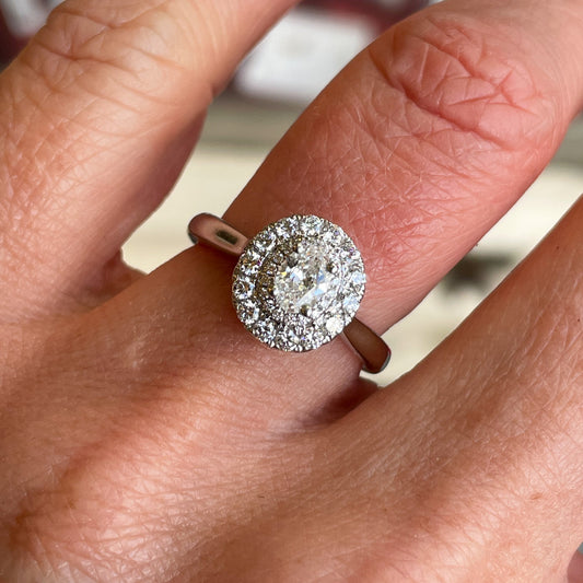 Platinum Mari Engagement Ring | 0.67ct - John Ross Jewellers