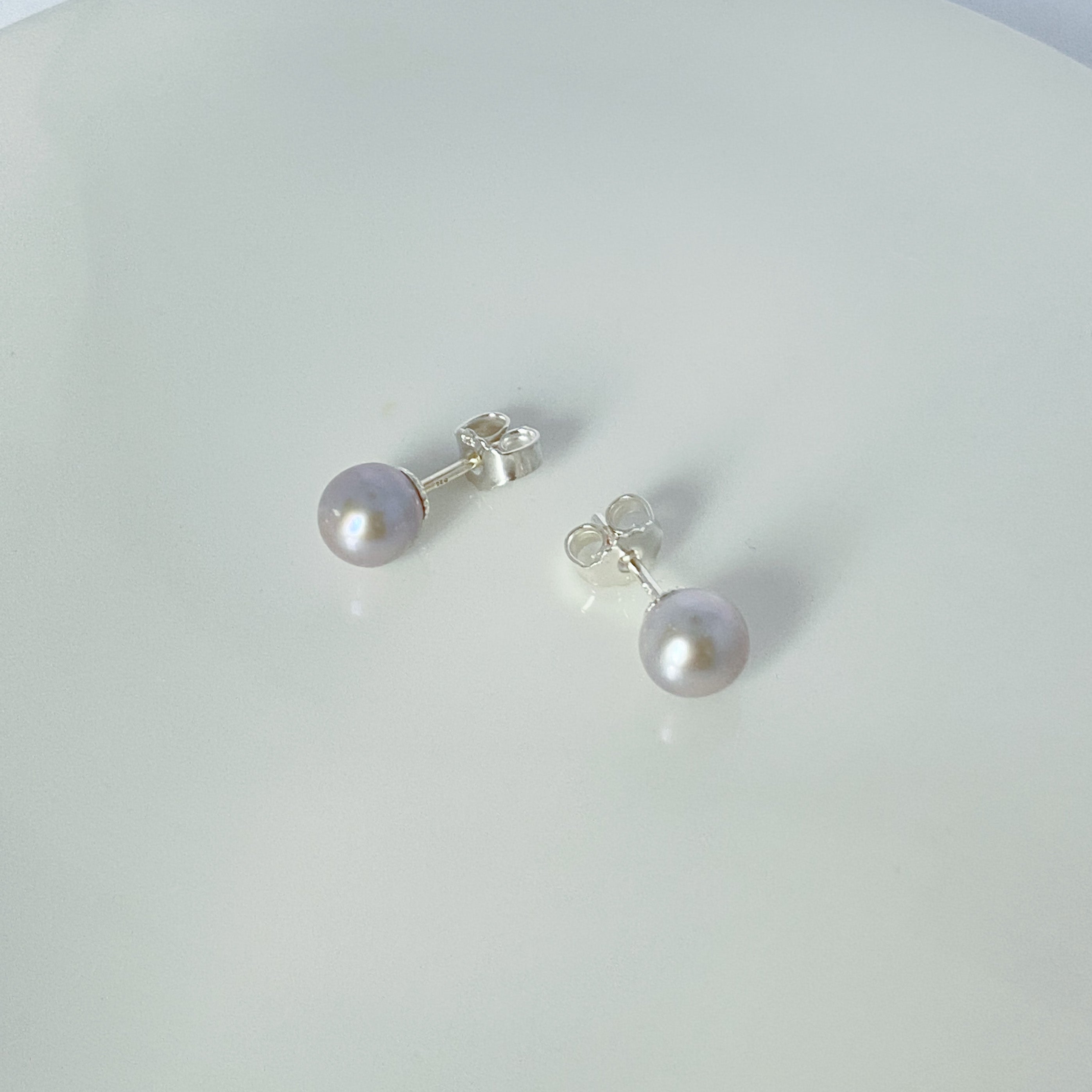 Gray Freshwater cheapest Pearl Stud Earrings