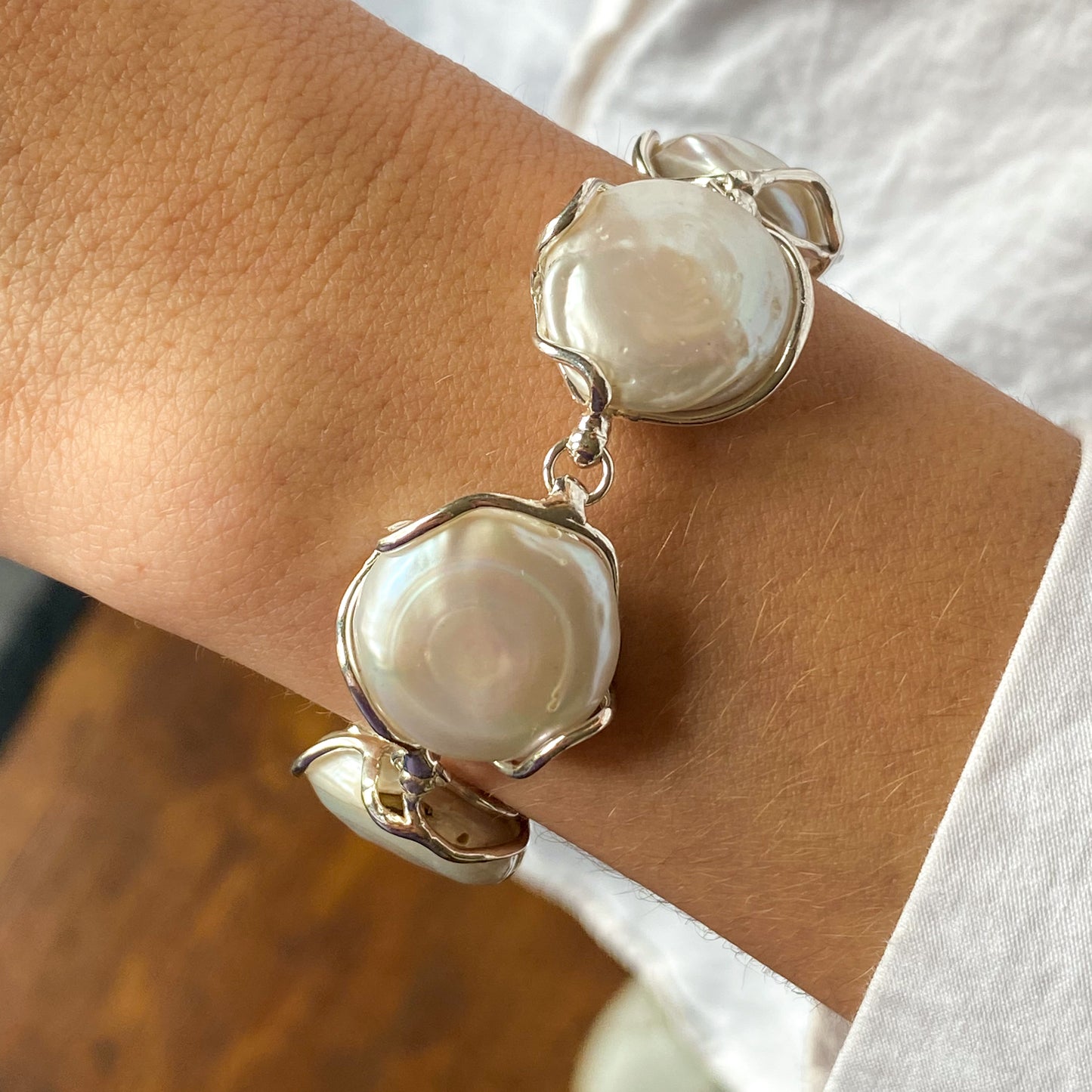 Silver Baroque Pearl Bracelet - John Ross Jewellers