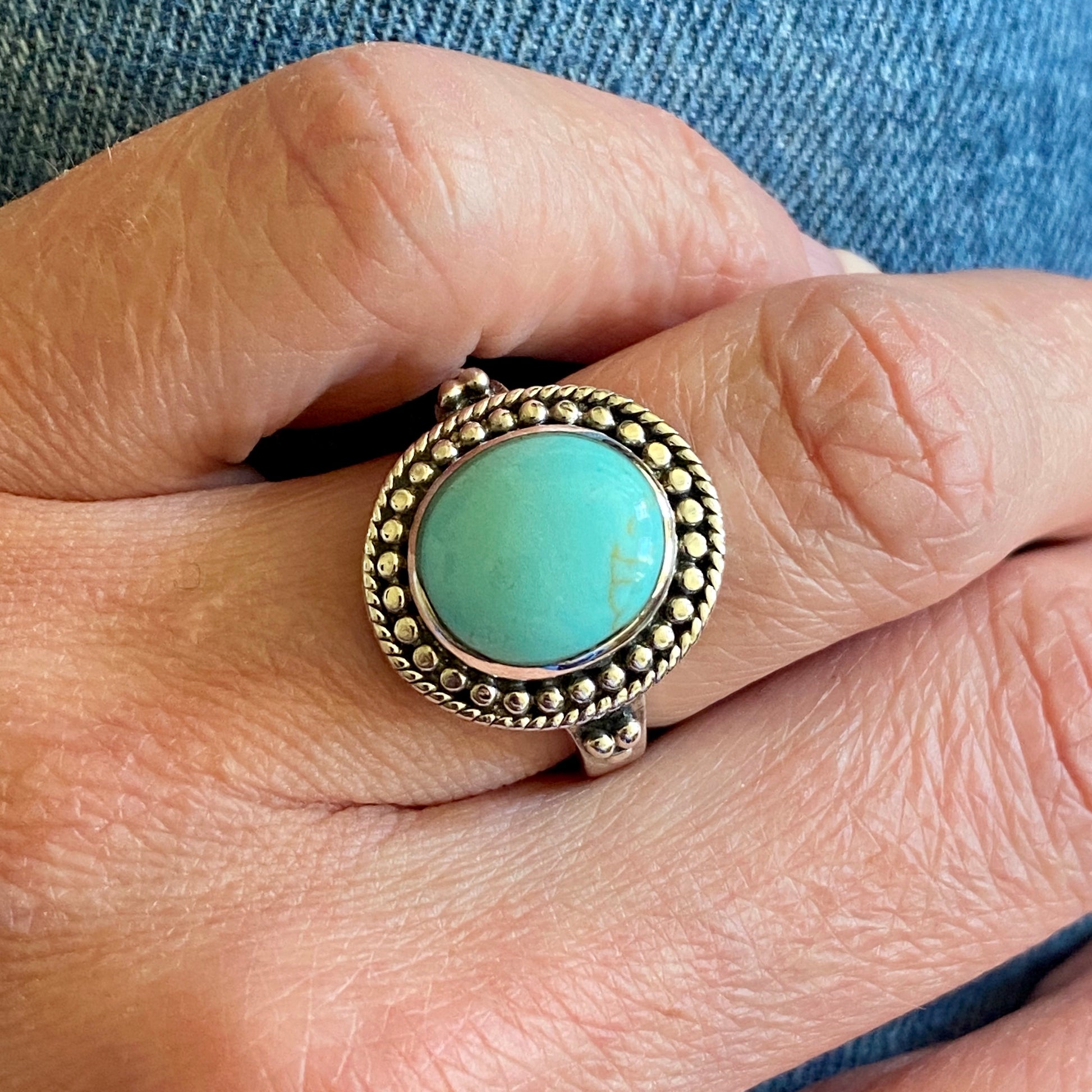 Silver Turquoise Ring - John Ross Jewellers