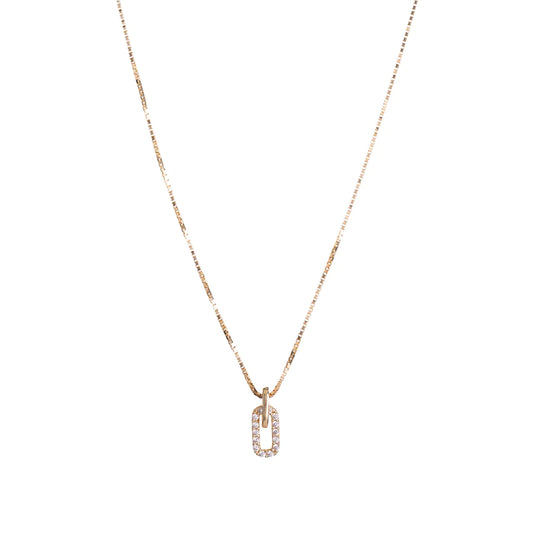 Sunshine CZ Paperlink Necklace - John Ross Jewellers