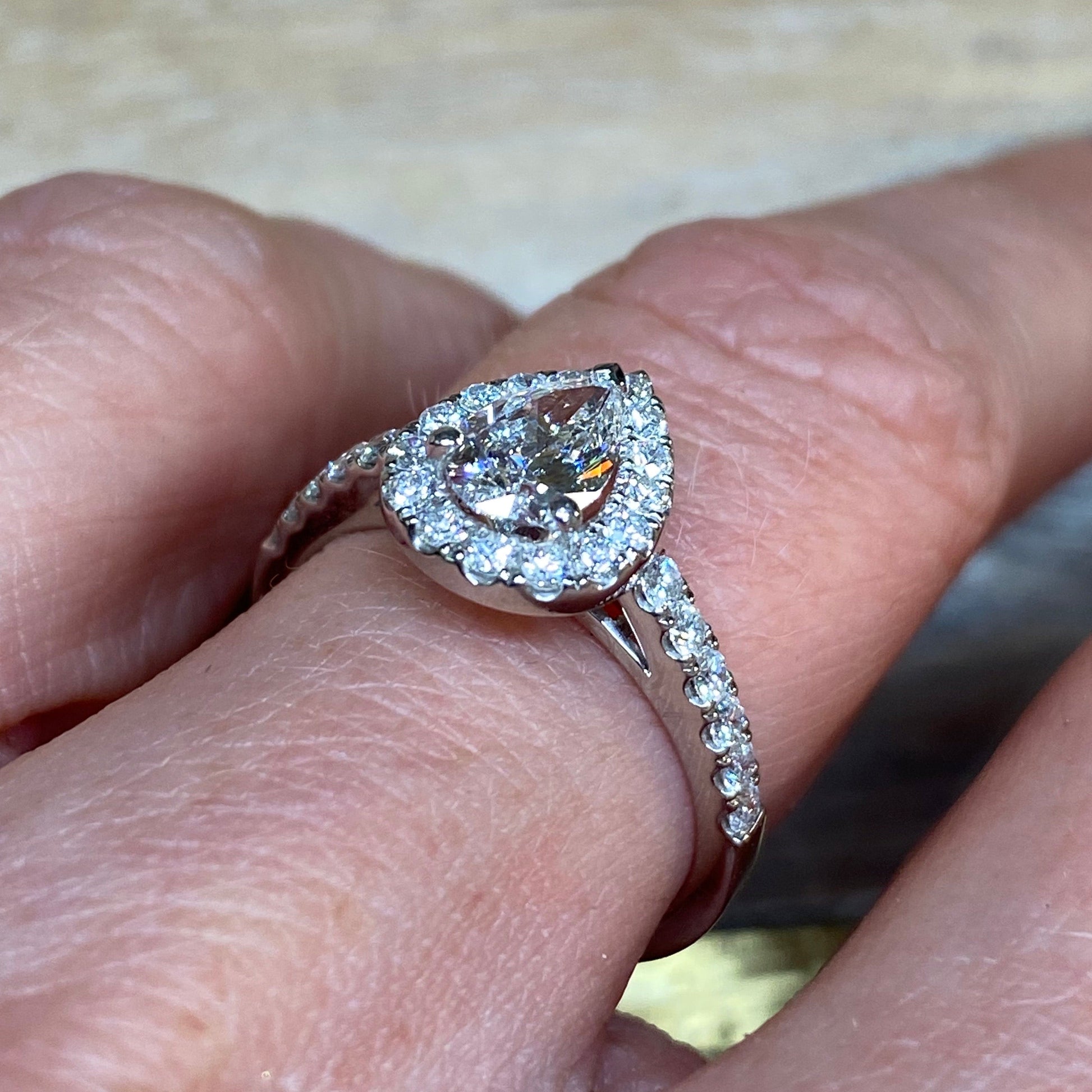 Platinum Kennedy Engagement Ring - 1.07ct - John Ross Jewellers