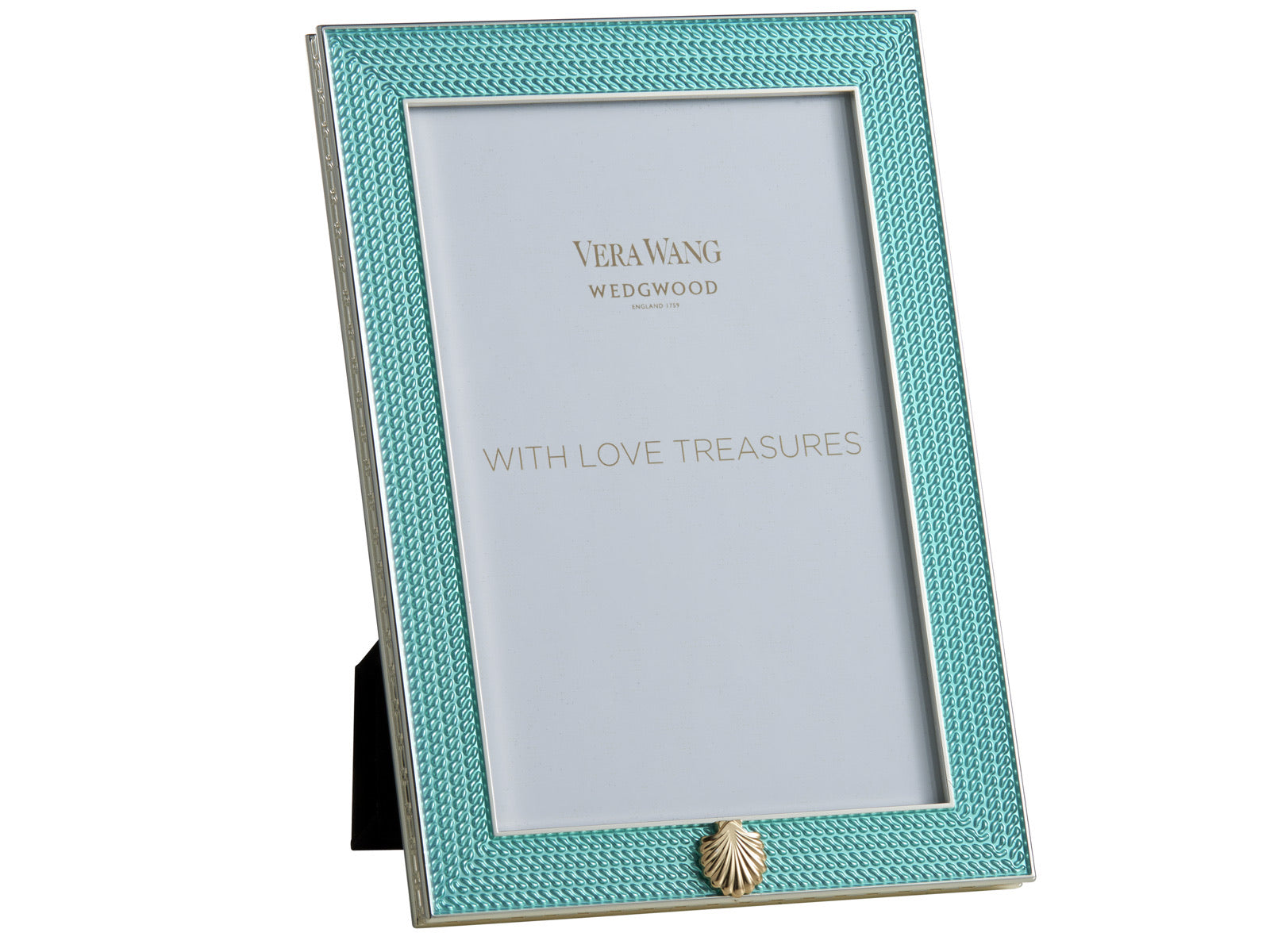 Vera Wang Wedgwood 4X6 Aqua Frame - Treasures - John Ross Jewellers