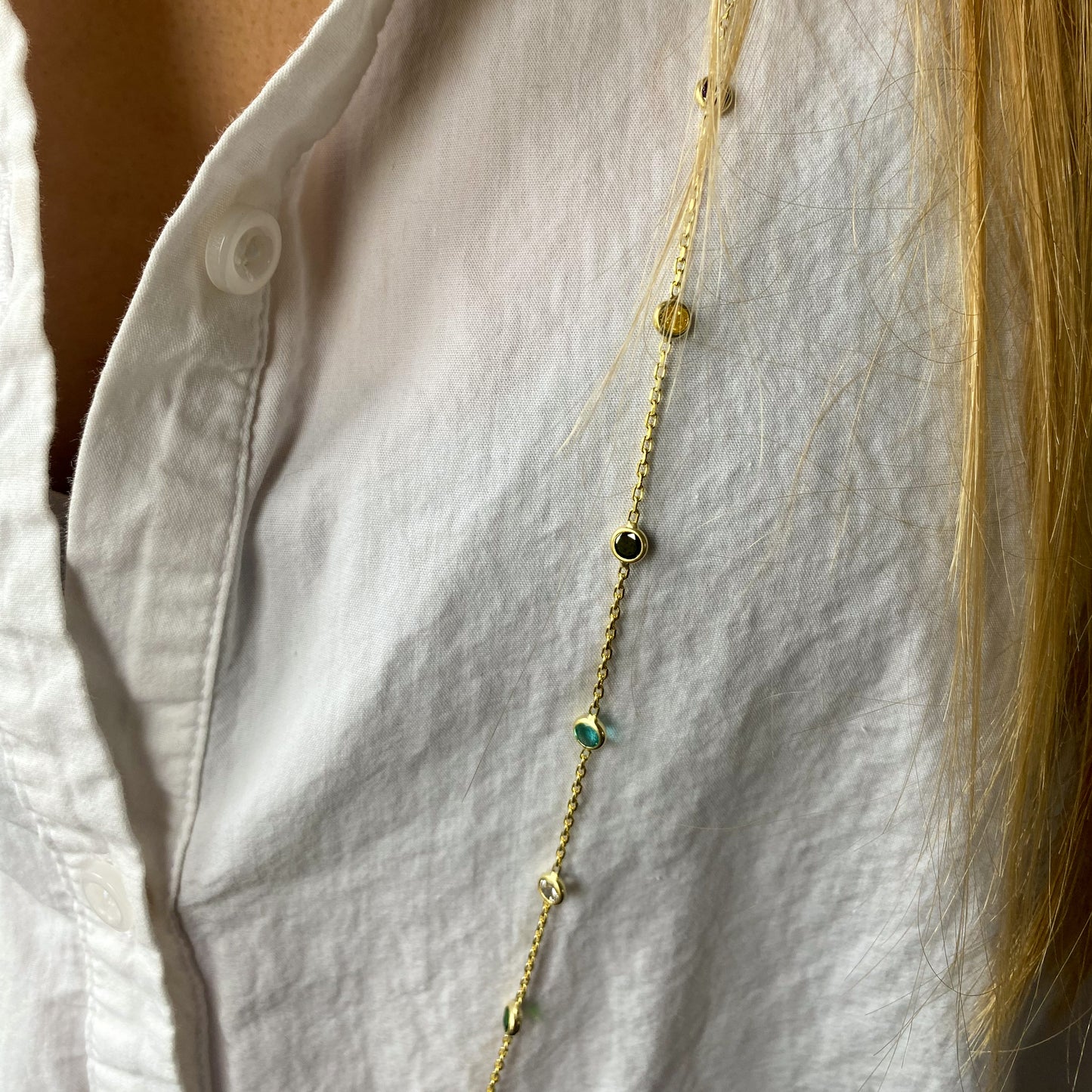 Sunshine Rainbow By The Yard Necklace | 110cm - John Ross Jewellers