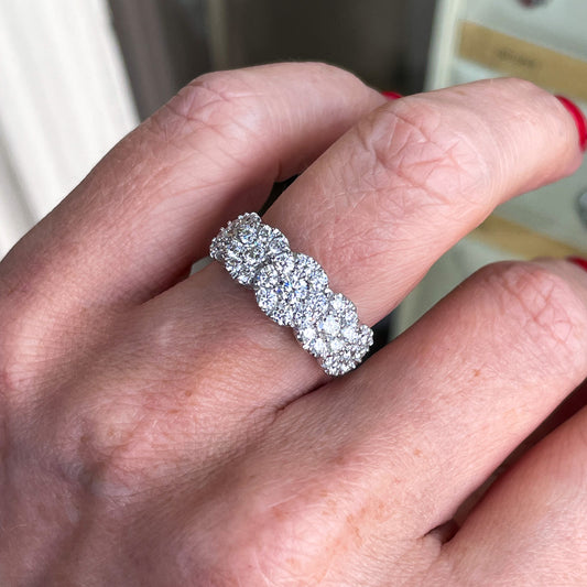 18ct White Gold Diamond Eternity Ring | 1.22ct - John Ross Jewellers