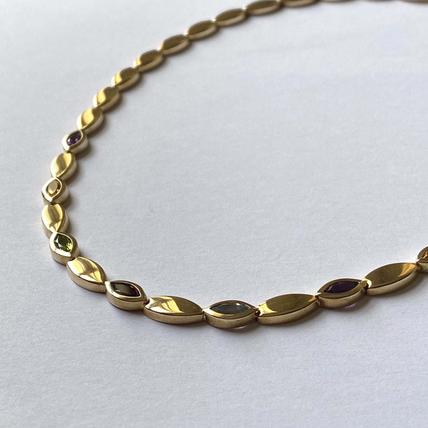 9ct Gold Gemstone Collarette - John Ross Jewellers