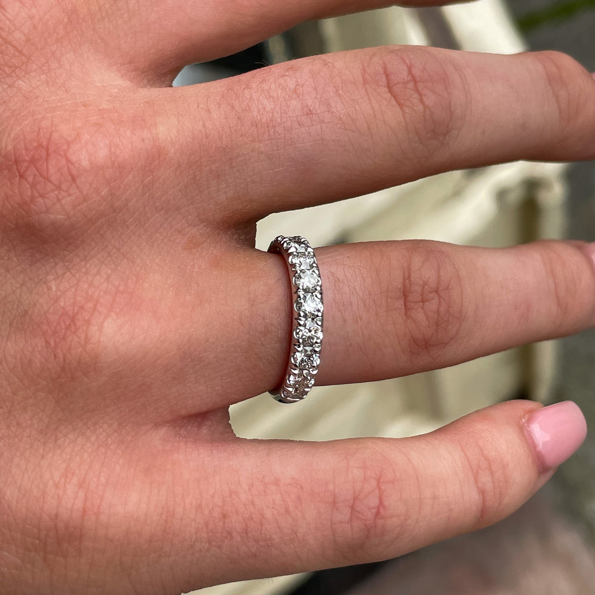 18ct White Gold Diamond Eternity Ring 1.00ct - John Ross Jewellers