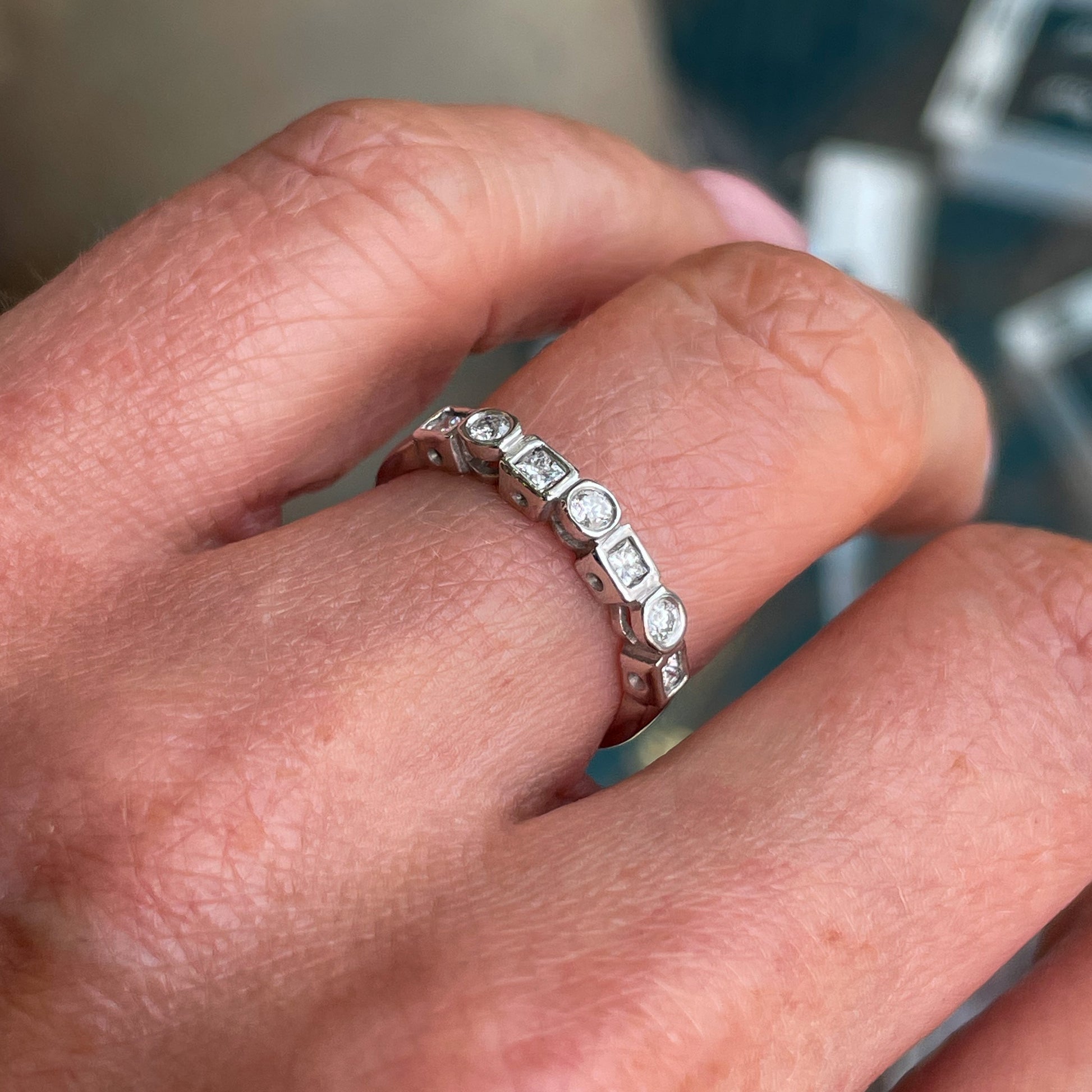 18ct White Gold Diamond Eternity Ring | 0.32ct - John Ross Jewellers