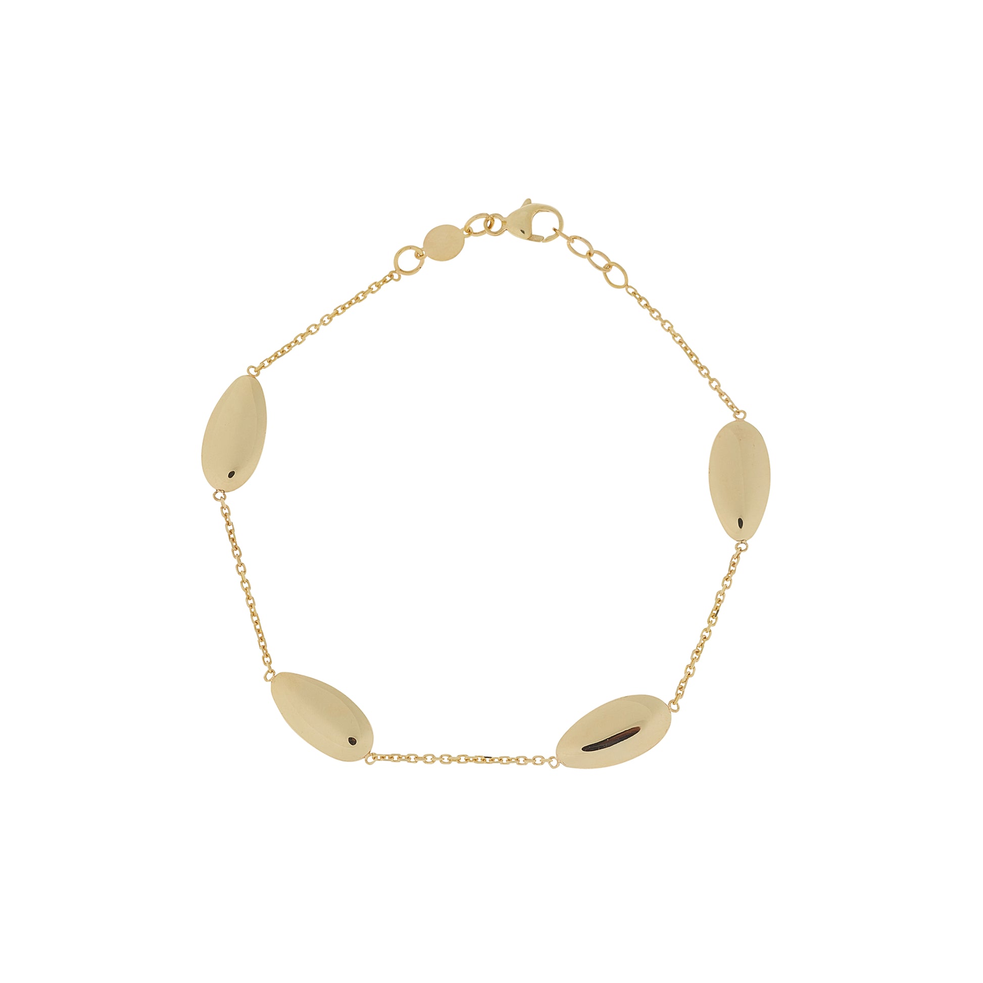 9ct Gold Four Shapes Bracelet - John Ross Jewellers