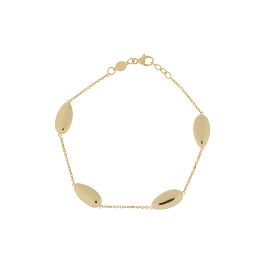 9ct Gold Four Shapes Bracelet - John Ross Jewellers