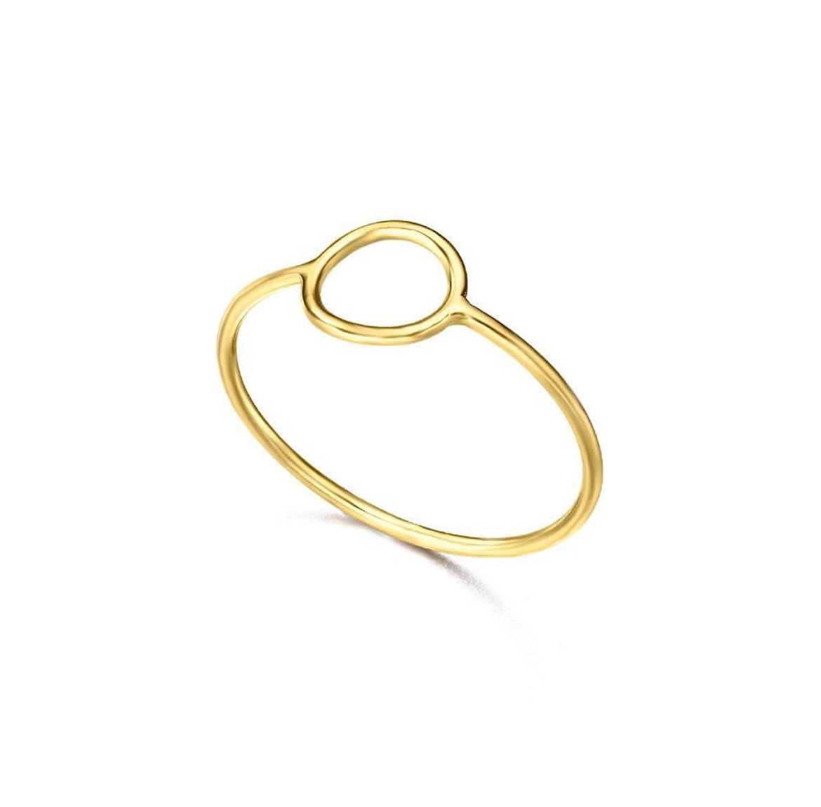 18ct Gold Circle Ring - John Ross Jewellers
