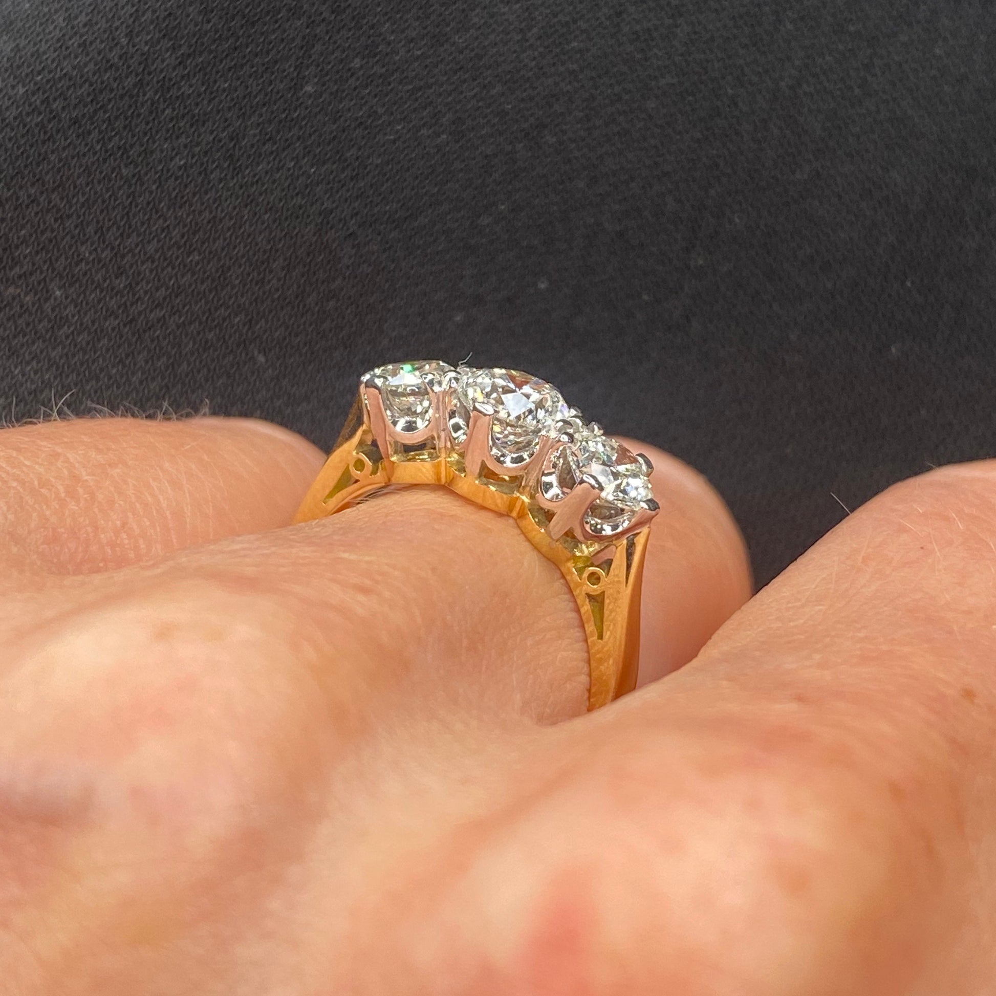 18ct Gold Rex Trilogy Diamond Ring - 1.73ct - John Ross Jewellers