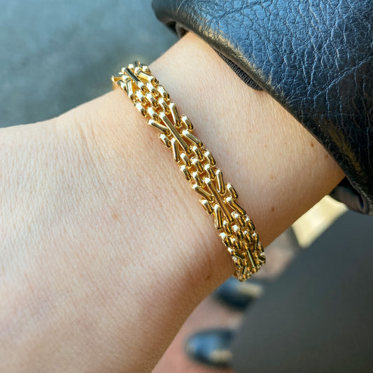 9ct Gold Sumerian Bracelet | 7.5" - John Ross Jewellers