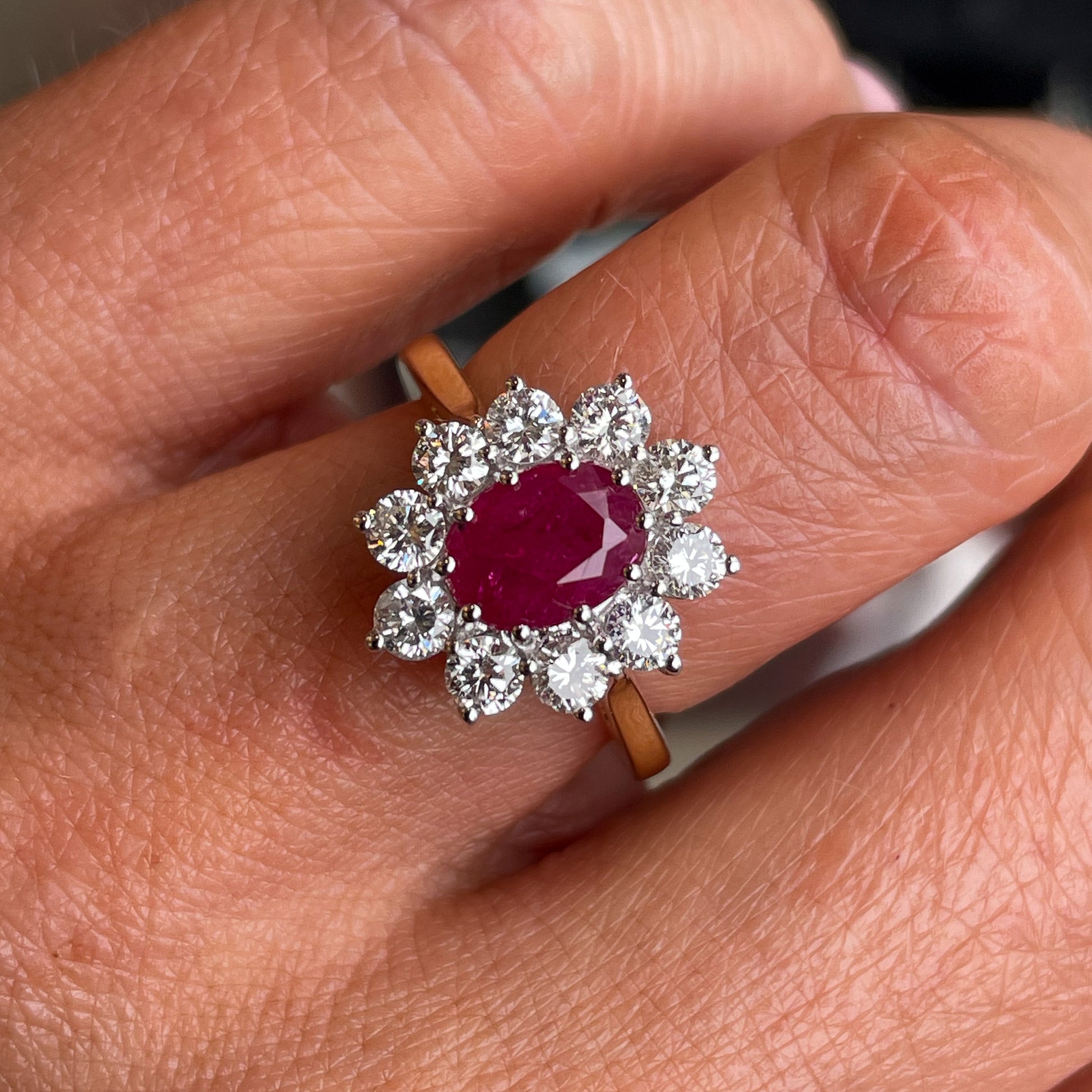 18ct Gold Ruby & Diamond Ring - John Ross Jewellers