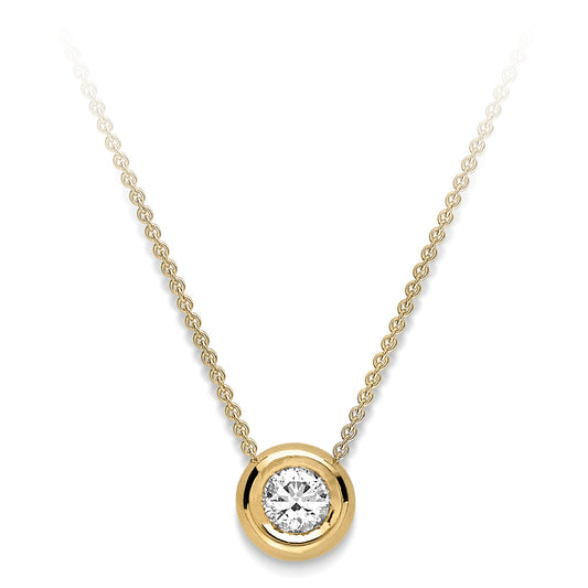 18ct Gold Diamond Slider Necklet - John Ross Jewellers