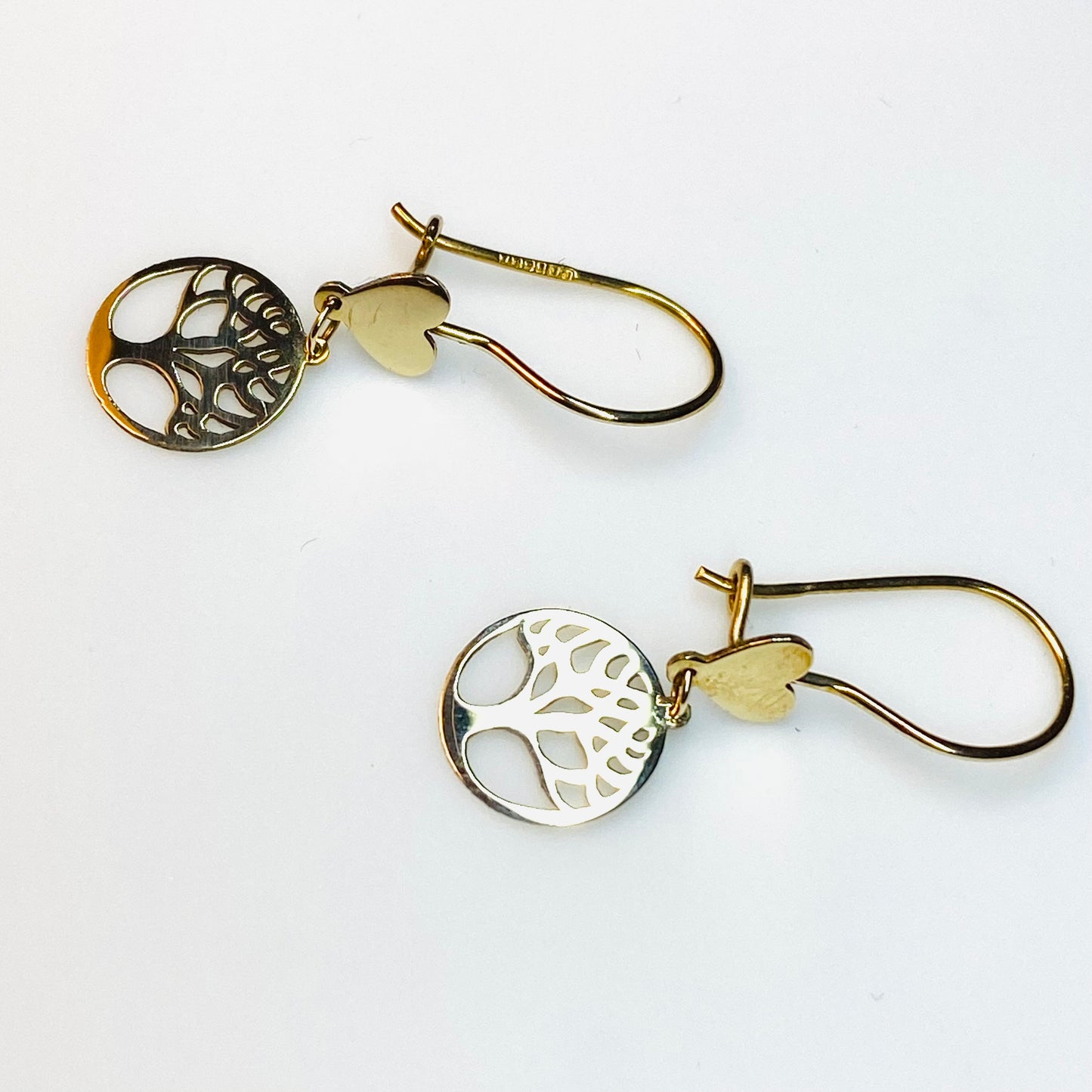 9ct Gold Tree of Life Drop Earrings - John Ross Jewellers