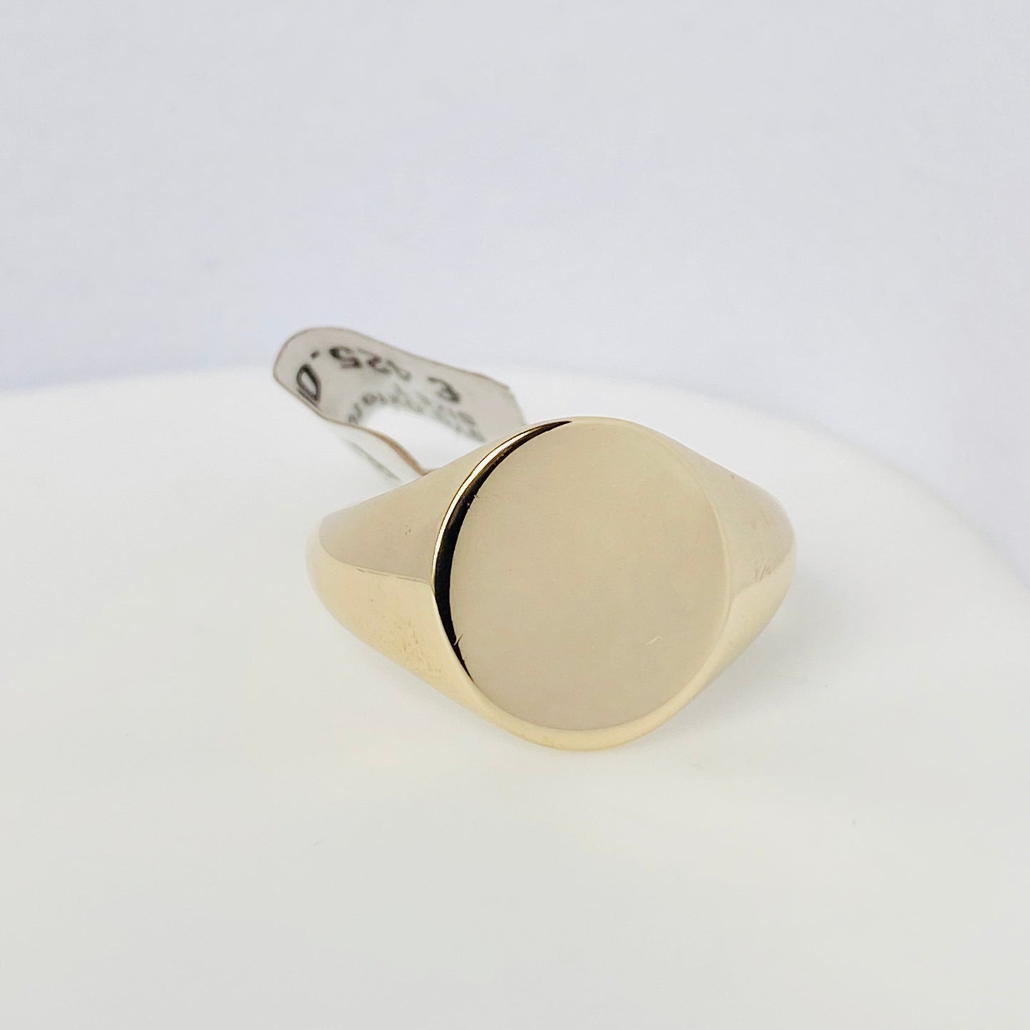 9ct Gold Gents Oval Signet Ring - John Ross Jewellers