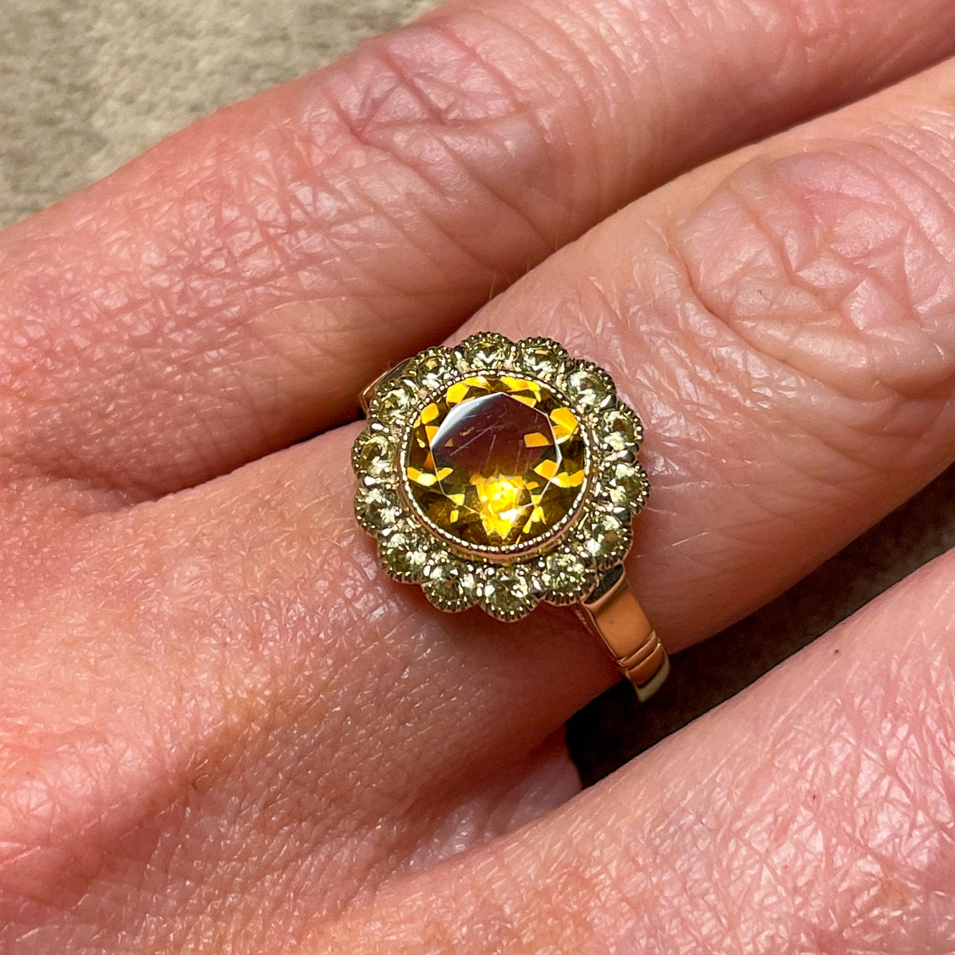 9ct Gold Citrine & Yellow Sapphire Ring - John Ross Jewellers