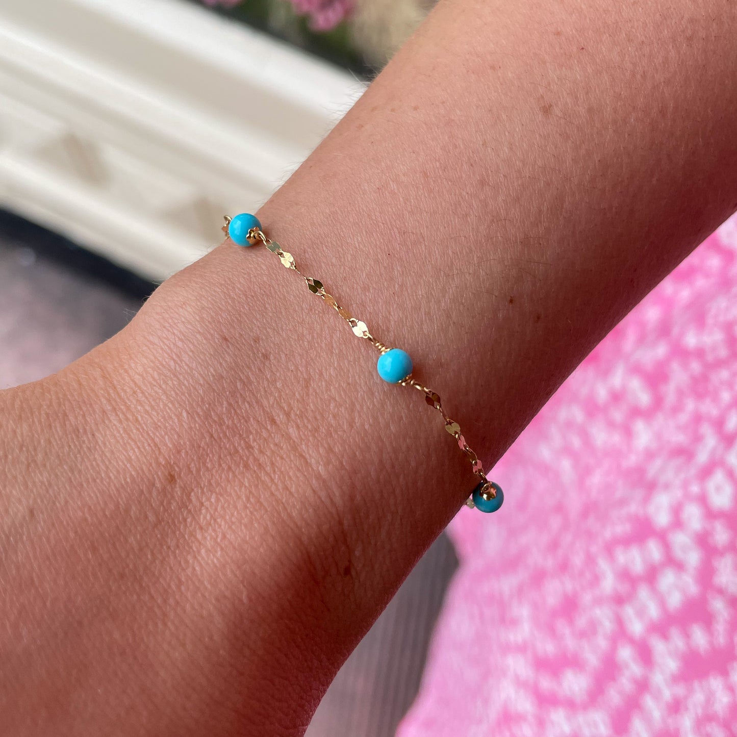 18ct Gold Turquoise Tiziano Bracelet - John Ross Jewellers