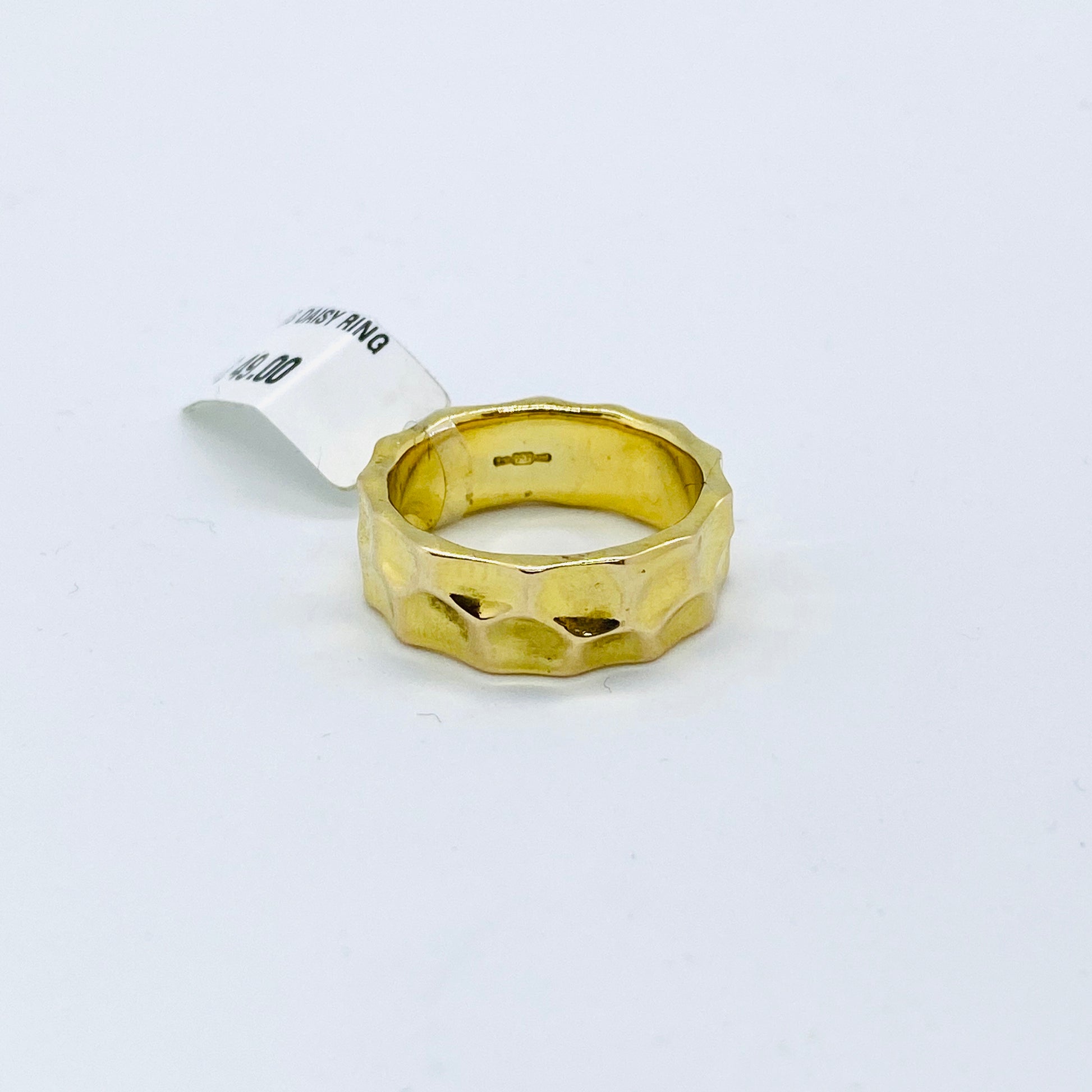 Sunshine Hammered Ring - John Ross Jewellers