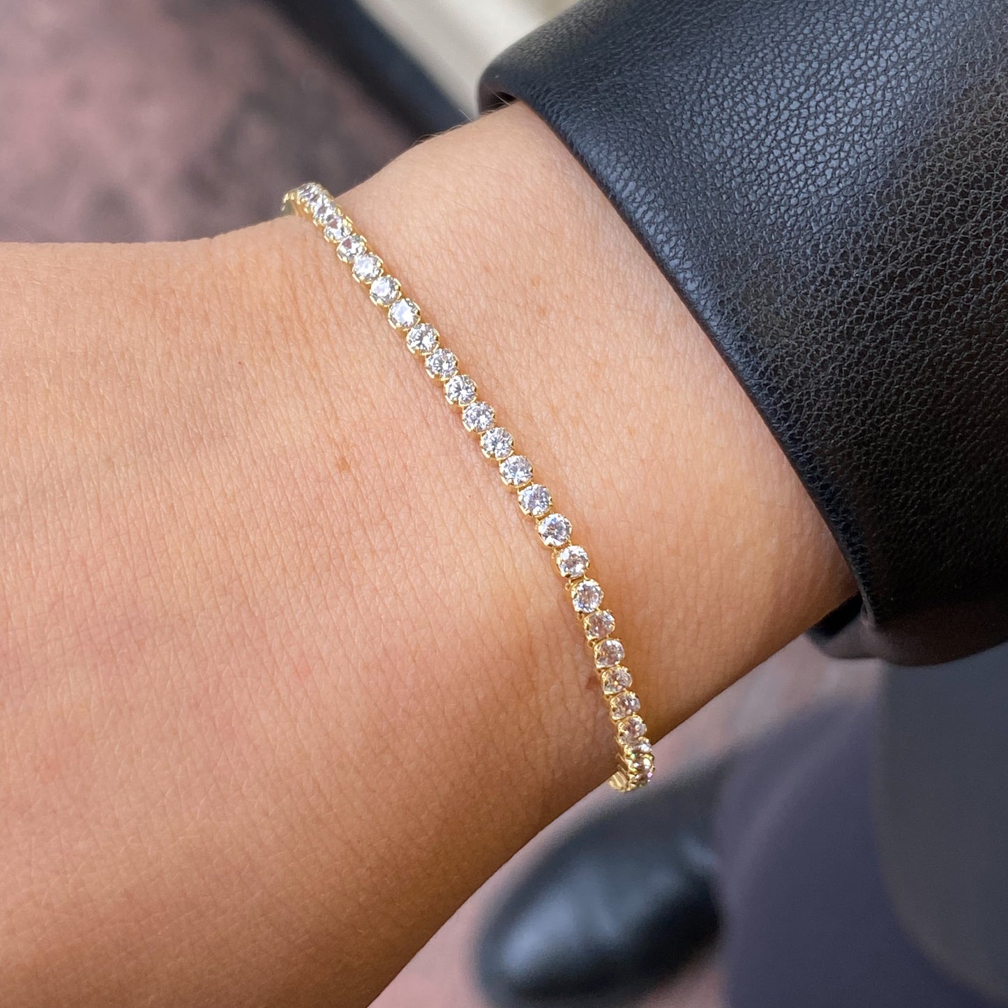 Sunshine CZ Line Bracelet | 2.5mm - John Ross Jewellers