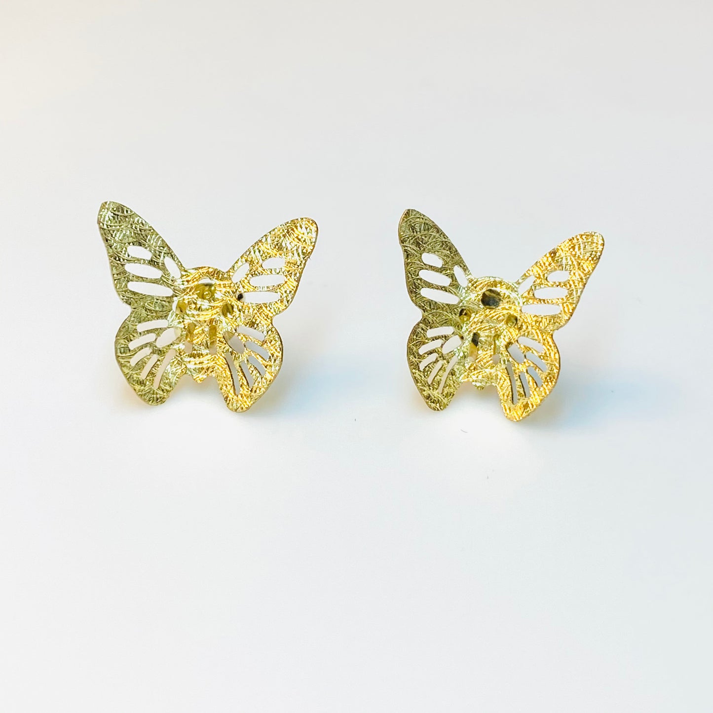 9ct Gold Butterfly Stud Earrings - John Ross Jewellers