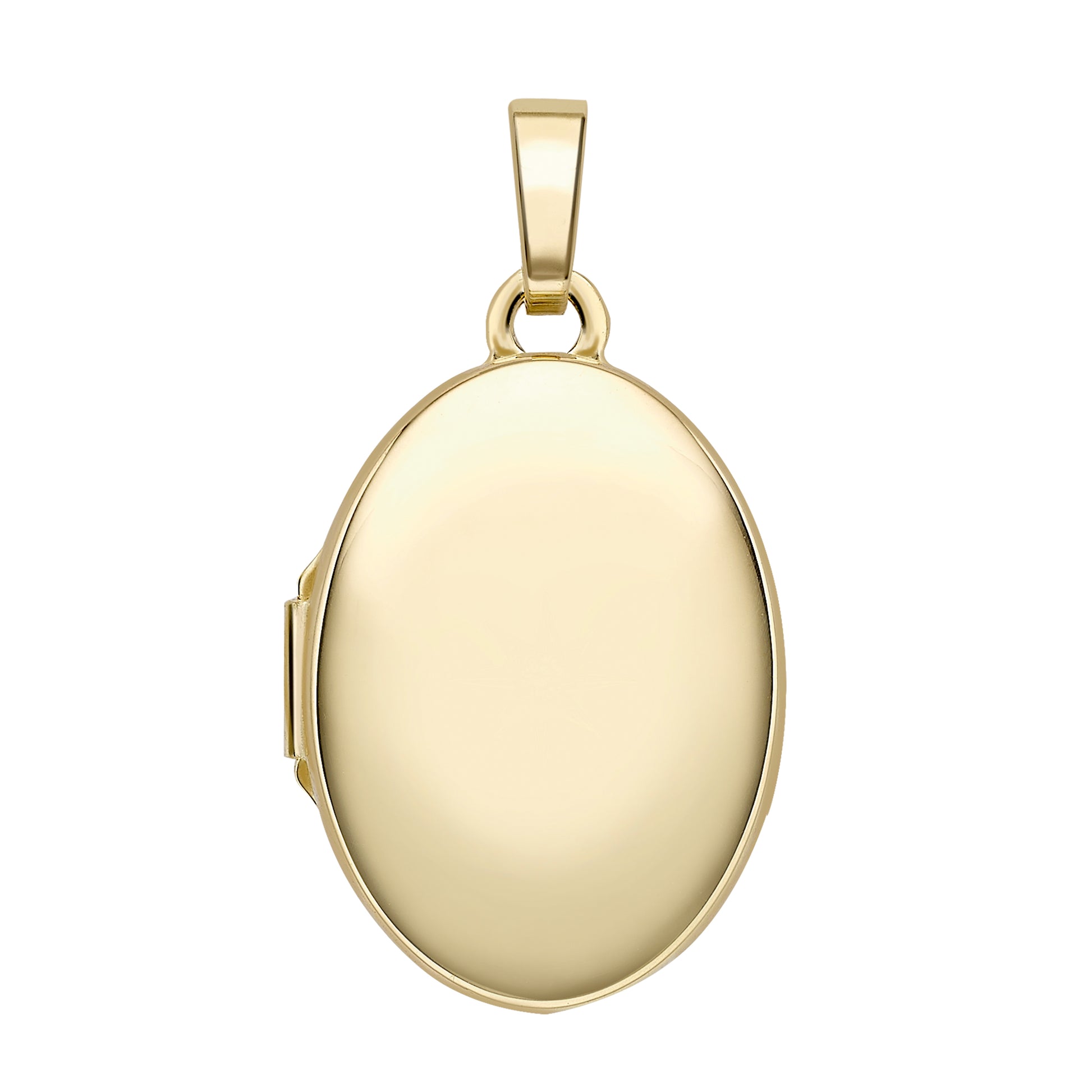 9ct Gold Oval Locket Necklace - John Ross Jewellers
