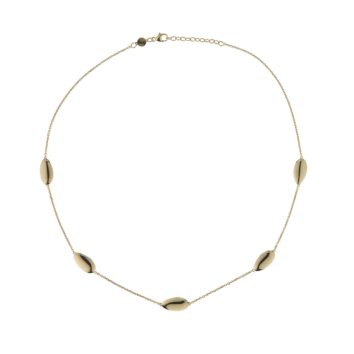 9ct Gold Five Shapes Necklace - John Ross Jewellers