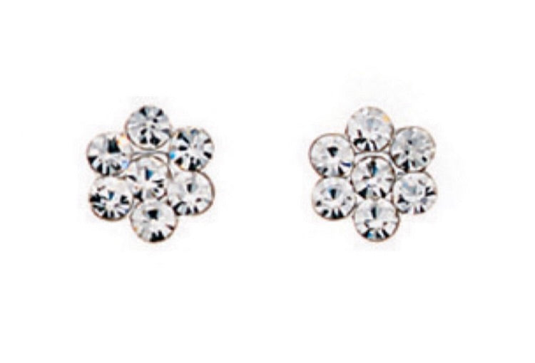 Crystal Blossom Stud Earrings - John Ross Jewellers