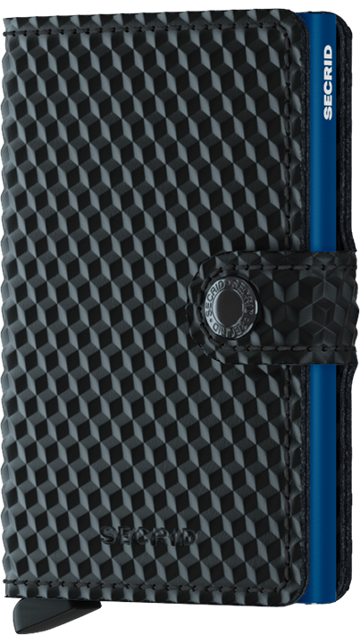 SECRID Miniwallet Cubic Black-Blue - John Ross Jewellers