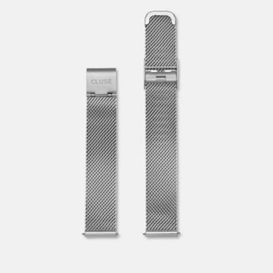 CLUSE Minuit Strap Mesh Silver - John Ross Jewellers