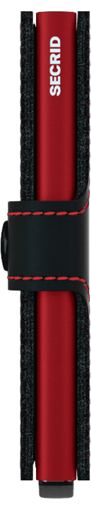 SECRID Miniwallet Matte Black & Red - John Ross Jewellers