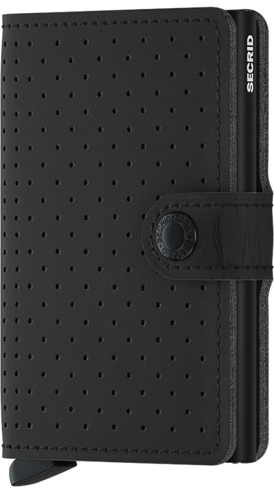 SECRID Miniwallet Perforated Black - John Ross Jewellers