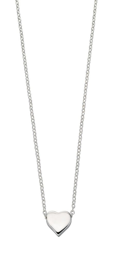 Silver Heart Slider Necklace - John Ross Jewellers