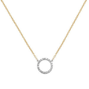 9ct Gold CZ Eternity Necklace - John Ross Jewellers