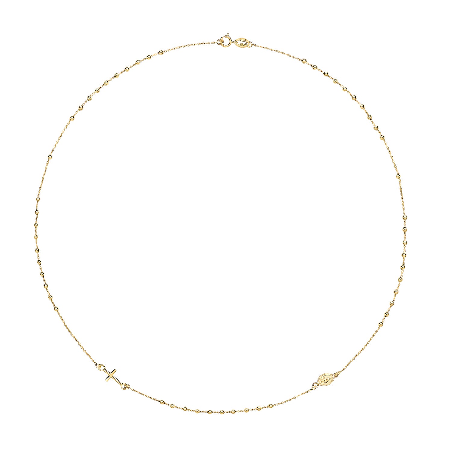9ct Gold Rosary Necklace - John Ross Jewellers