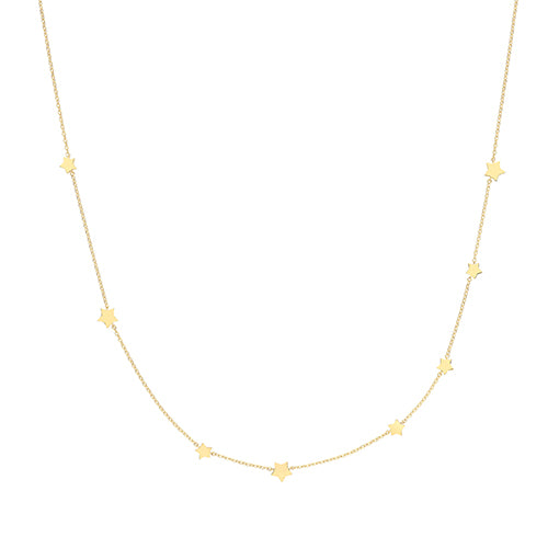 9ct Gold Star Necklace - John Ross Jewellers