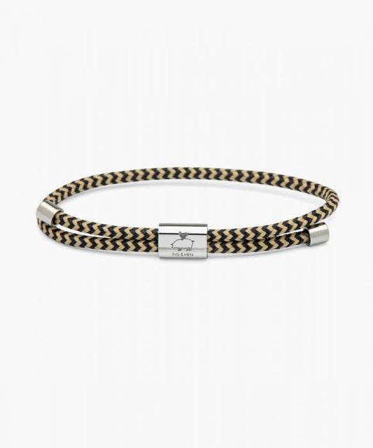 PIG & HEN Little Lewis Navy - Sand | Silver - John Ross Jewellers