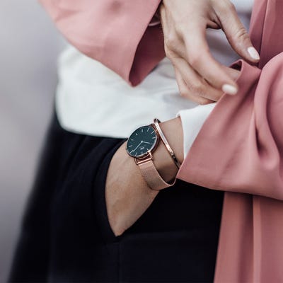 Daniel wellington clearance melrose black 32mm