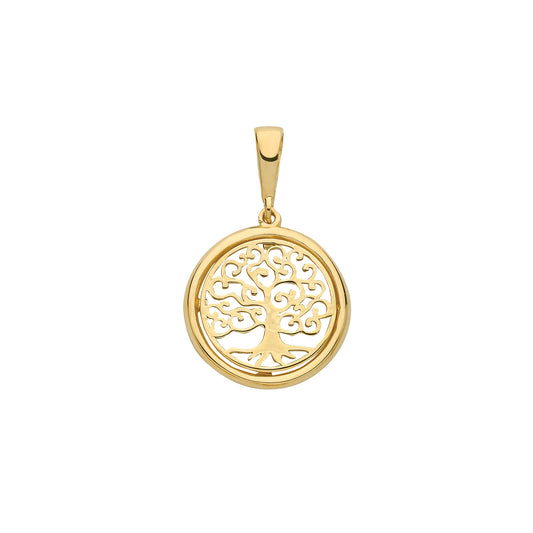 9ct Gold Tree of Life Pendant - John Ross Jewellers