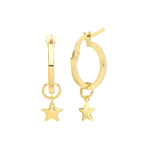 Ear Candy 9ct Gold Star Earring Charm - John Ross Jewellers