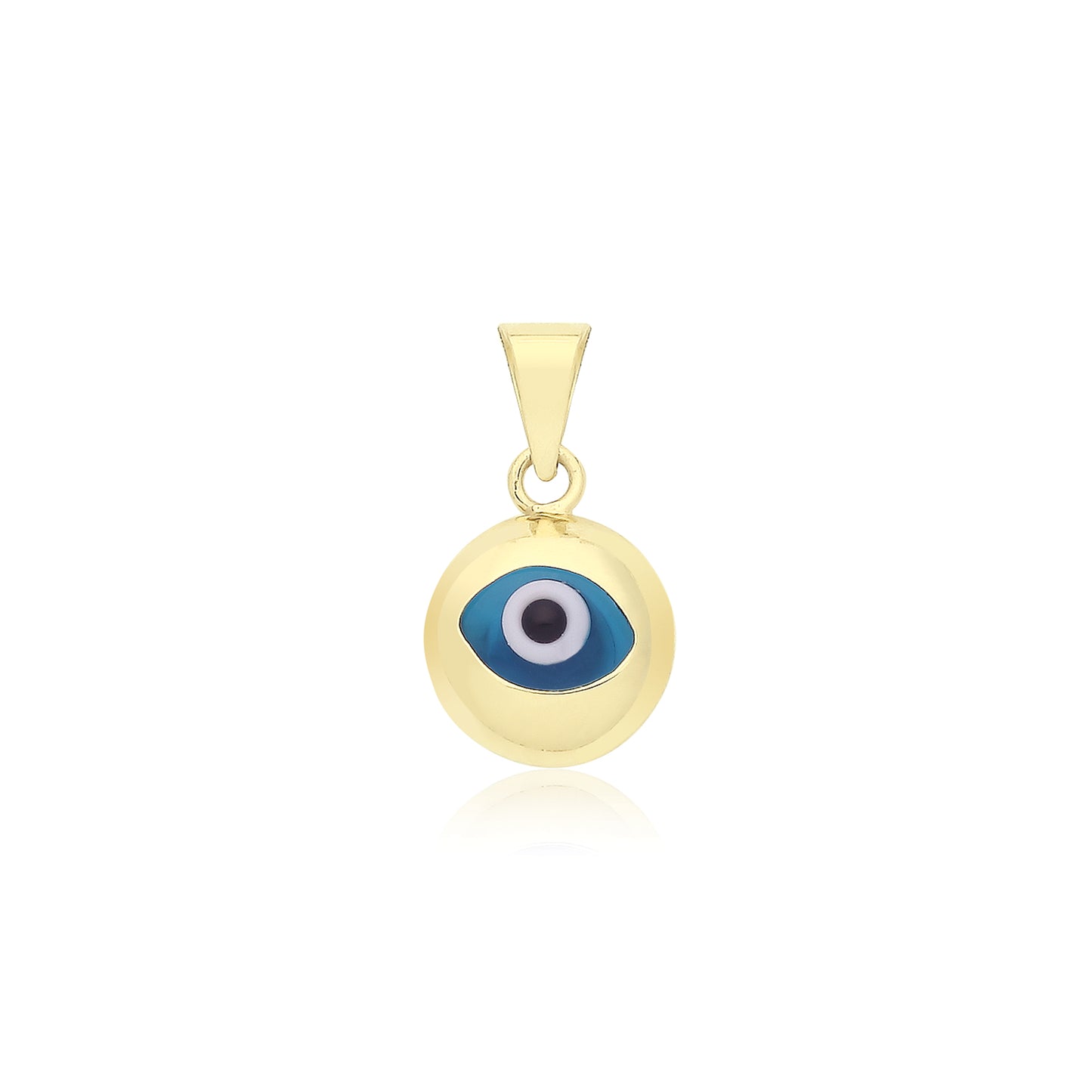 9ct Gold Evil Eye Enamel Pendant - John Ross Jewellers