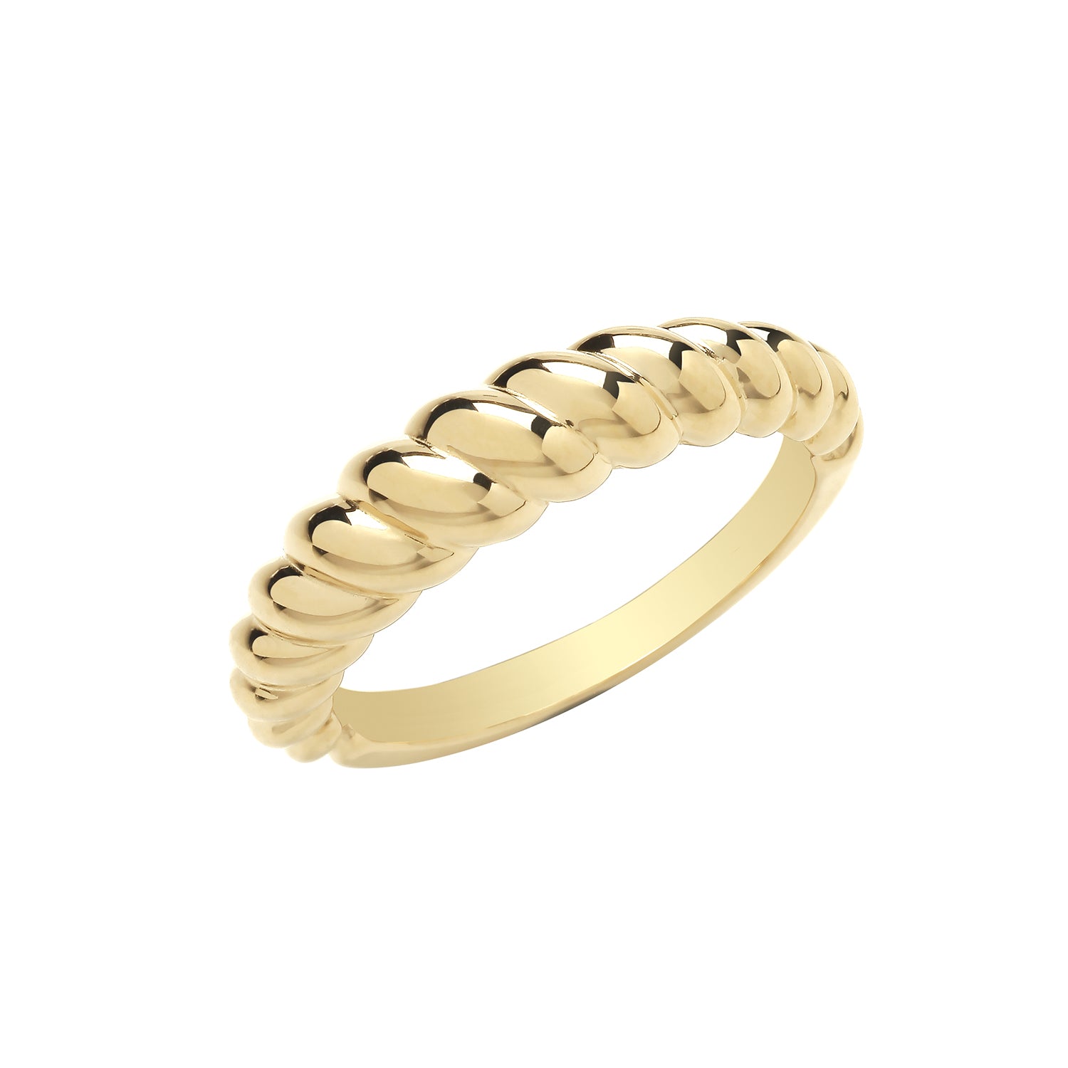 9ct Gold Twist Ring - John Ross Jewellers