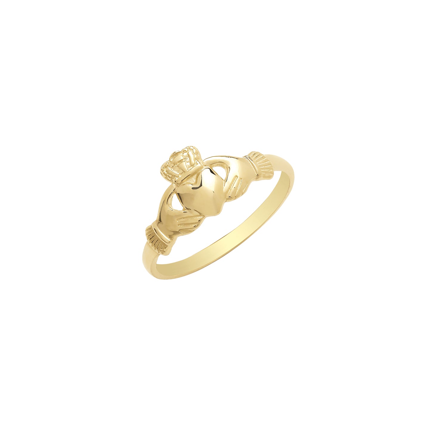 9ct Gold Super Dainty Claddagh Ring - John Ross Jewellers