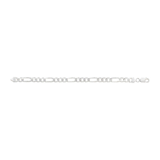 Silver 1+3 Heavy Figaro Bracelet - John Ross Jewellers